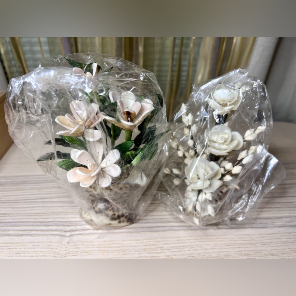 Bundle of 2 Flower Shell Arrangements
